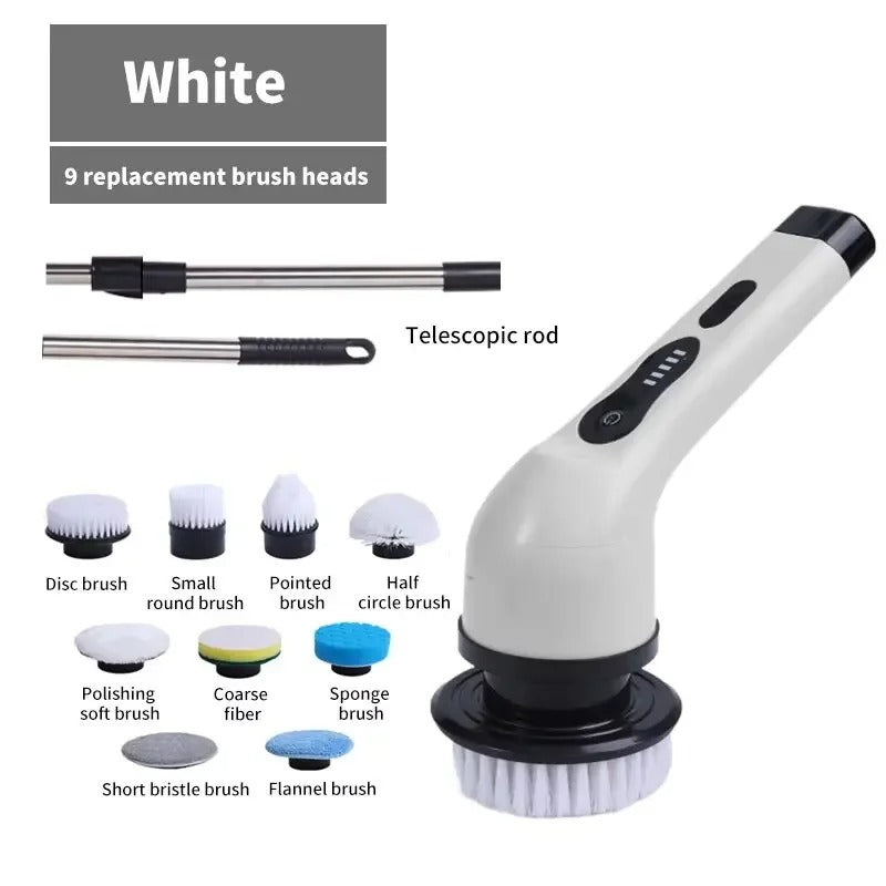 Electric Spin Scrubber – Cordless Powerful Cleaning Brush for Bathroom, Kitchen & Tiles