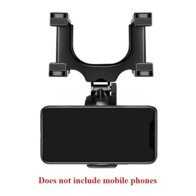 Rearview Mirror Phone Holder – Adjustable Car Mount for Hands-Free Navigation