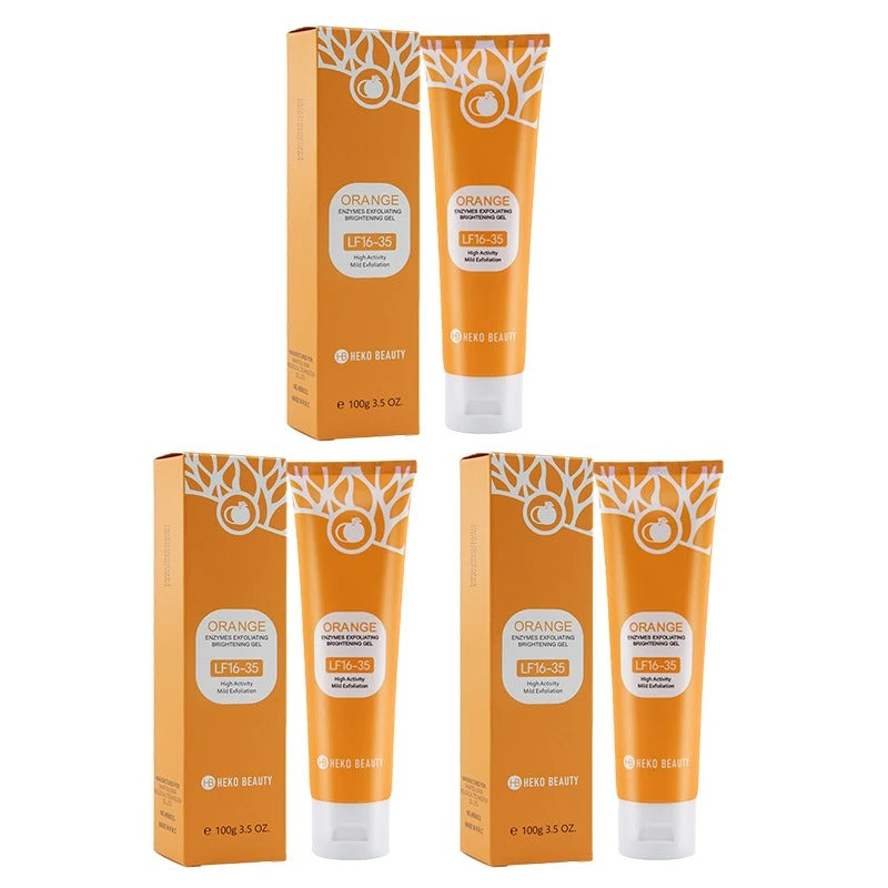 Orange Brightening Exfoliating Gel – Gentle Face & Body Scrub for Smooth & Radiant Skin