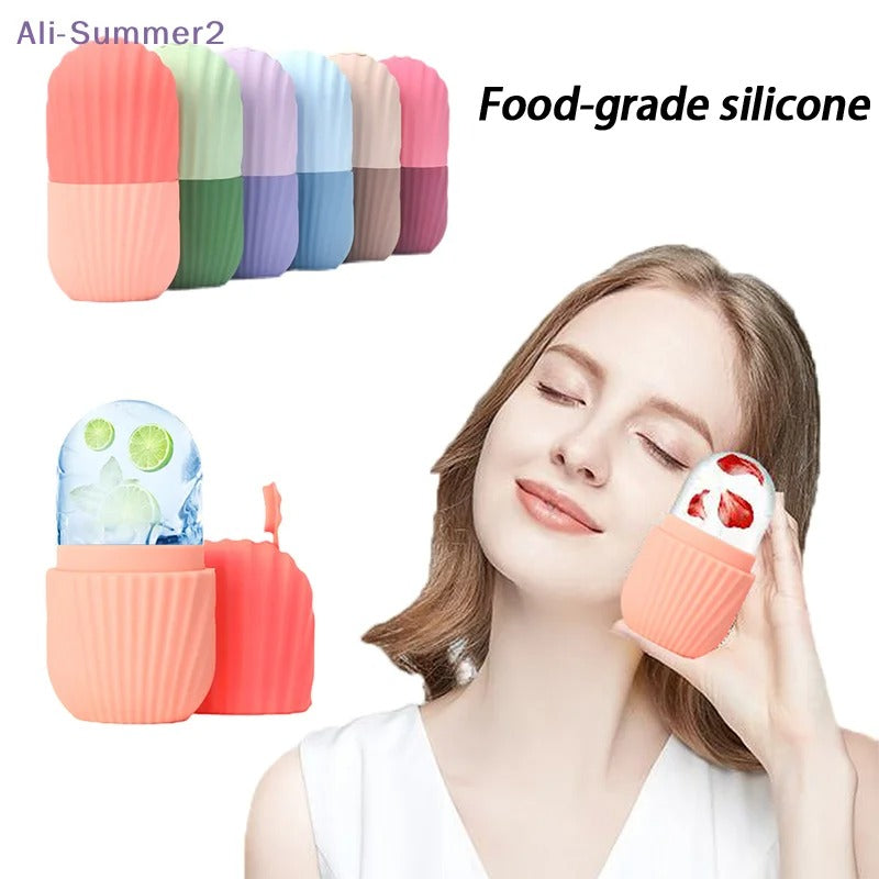 Ice Roller for Face – Cooling Facial Massager for Puffiness, Glow & Skin Refresh