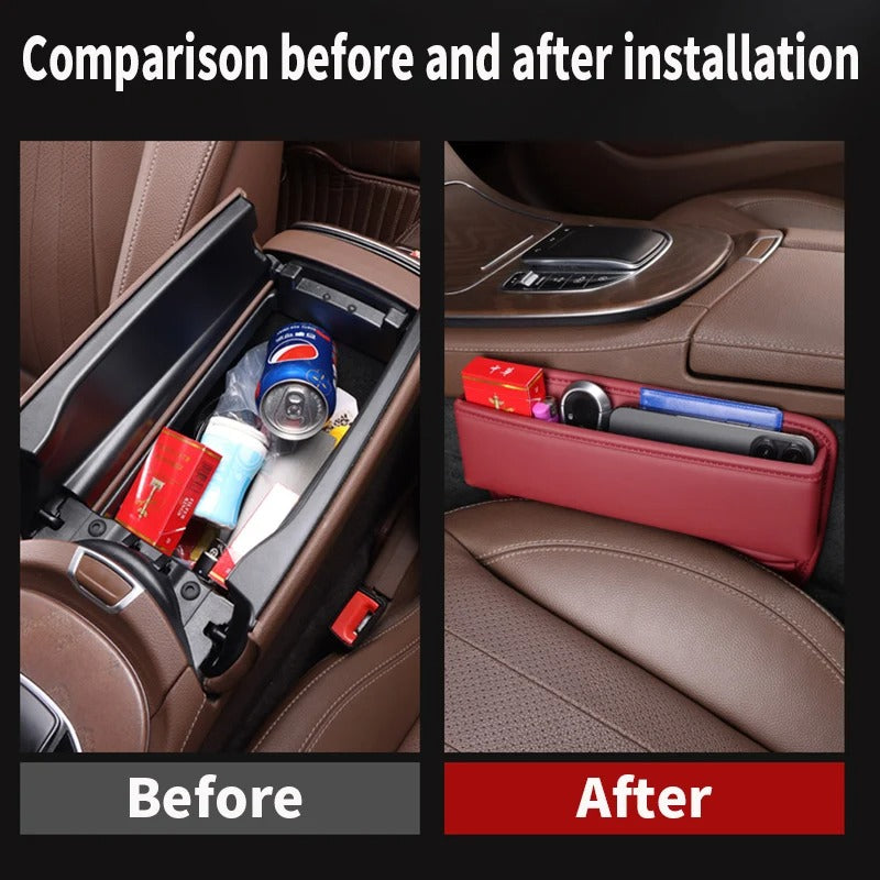 Car Seat Gap Filler – Anti-Drop Organizer for Phone, Keys & Coins (Universal Fit)