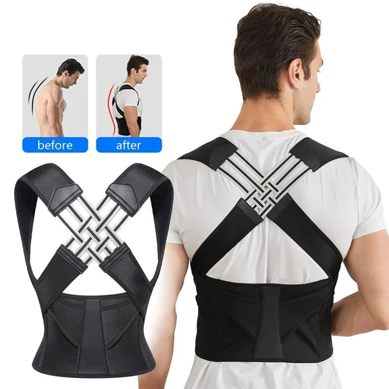 Instant Posture Corrector – Adjustable Back Support Brace for Shoulder & Spine Alignment