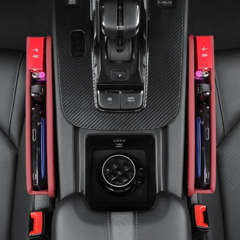 Car Seat Gap Filler – Anti-Drop Organizer for Phone, Keys & Coins (Universal Fit)