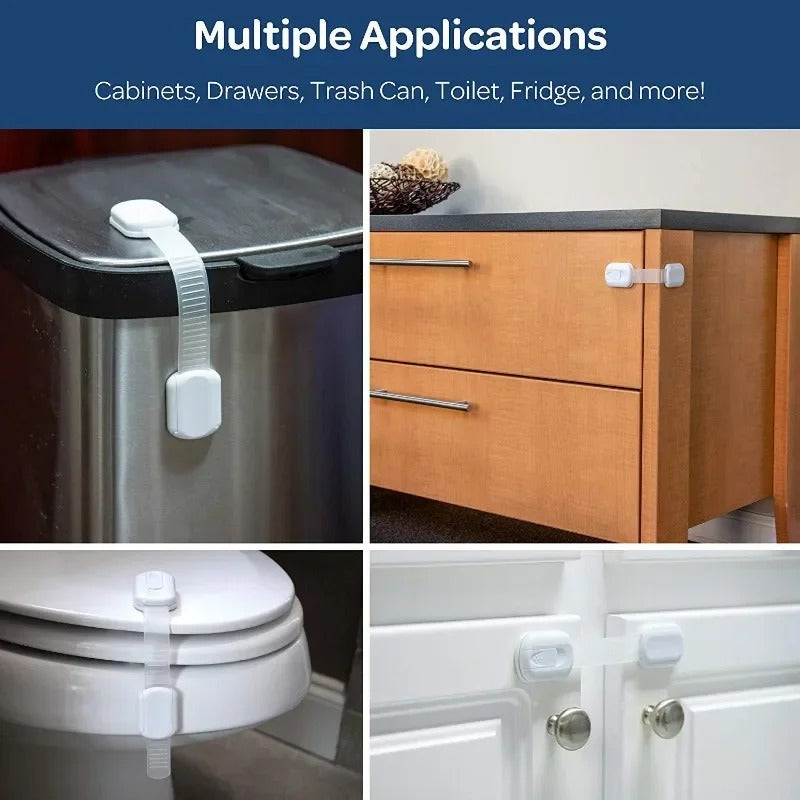 Baby Safety Cabinet Lock – Child Proof Latch for Cabinets, Drawers & Home Safety