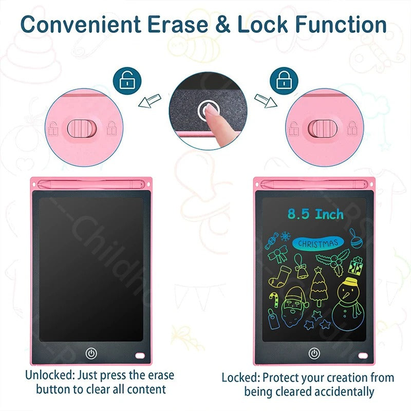 Kids LCD Writing Tablet – Reusable Drawing Board for Learning, Doodling & Creative Play