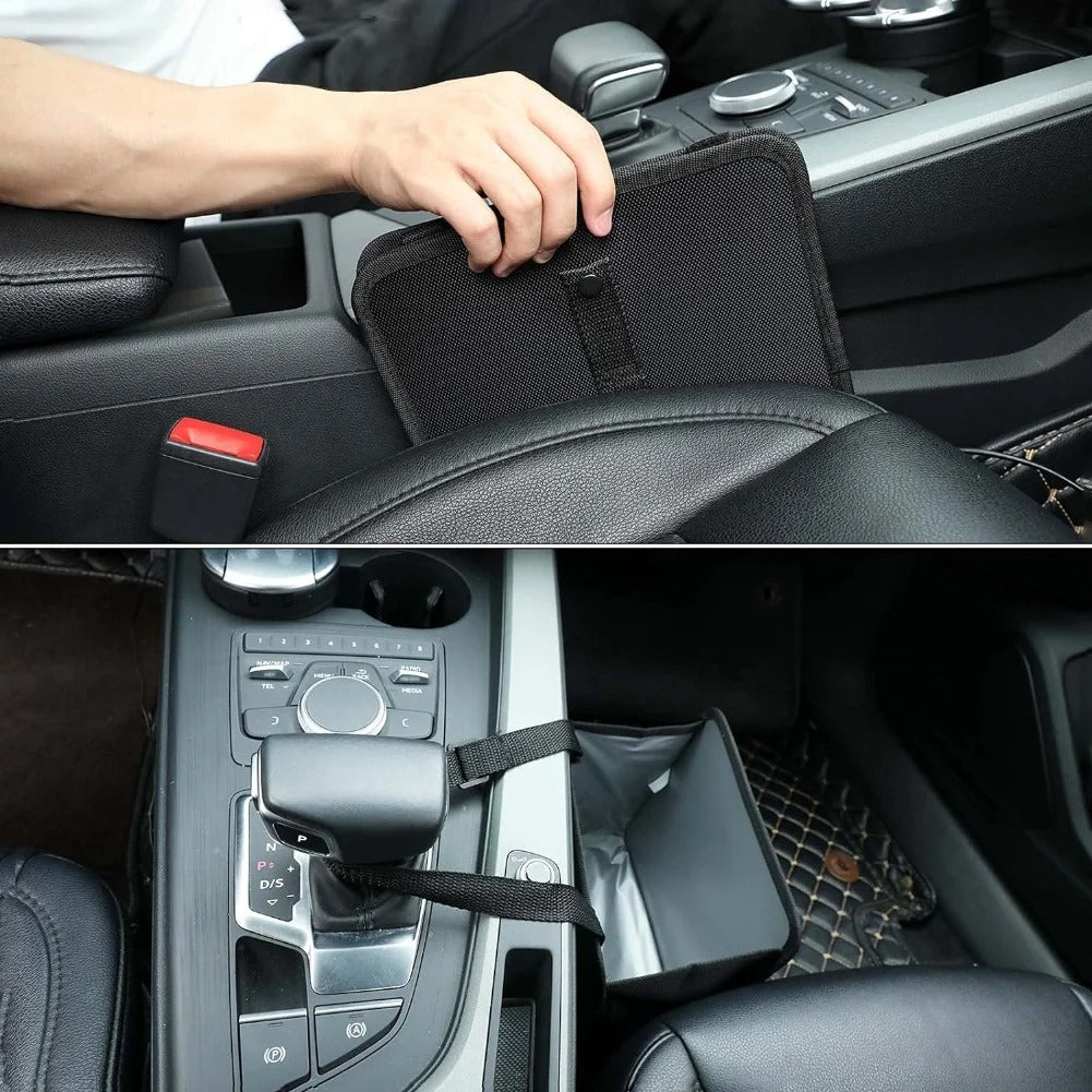 Leakproof Car Trash Bin – Waterproof Hanging Waste Organizer for Car Interior