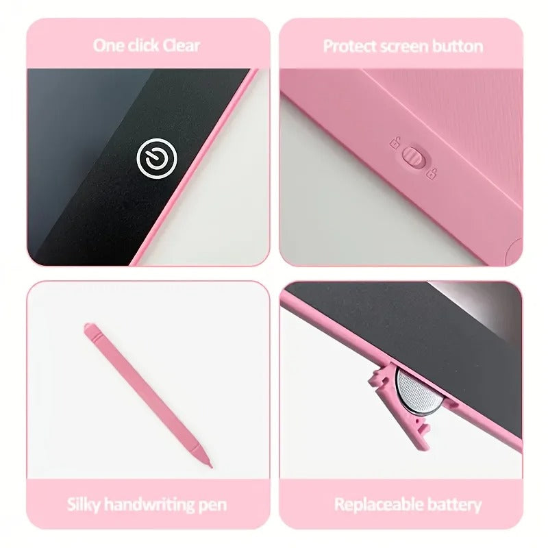 Kids LCD Writing Tablet – Reusable Drawing Board for Learning, Doodling & Creative Play