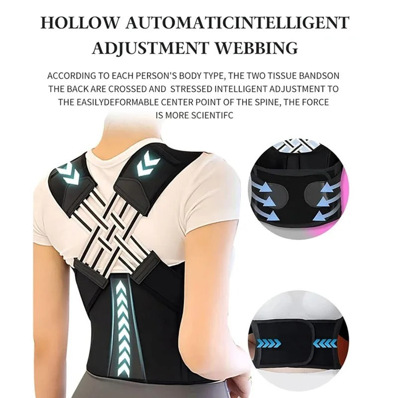 Instant Posture Corrector – Adjustable Back Support Brace for Shoulder & Spine Alignment