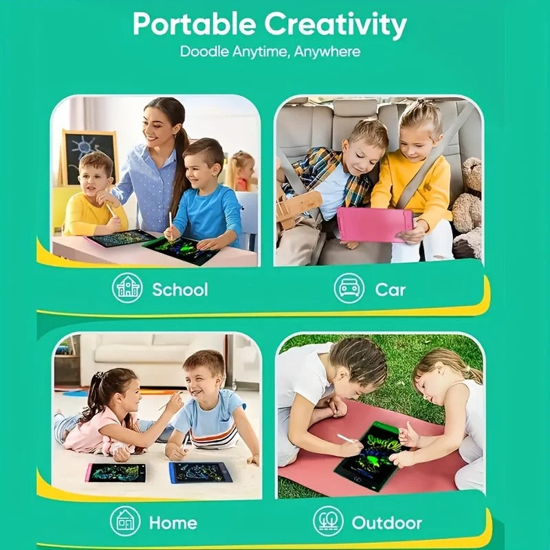 Kids LCD Writing Tablet – Reusable Drawing Board for Learning, Doodling & Creative Play