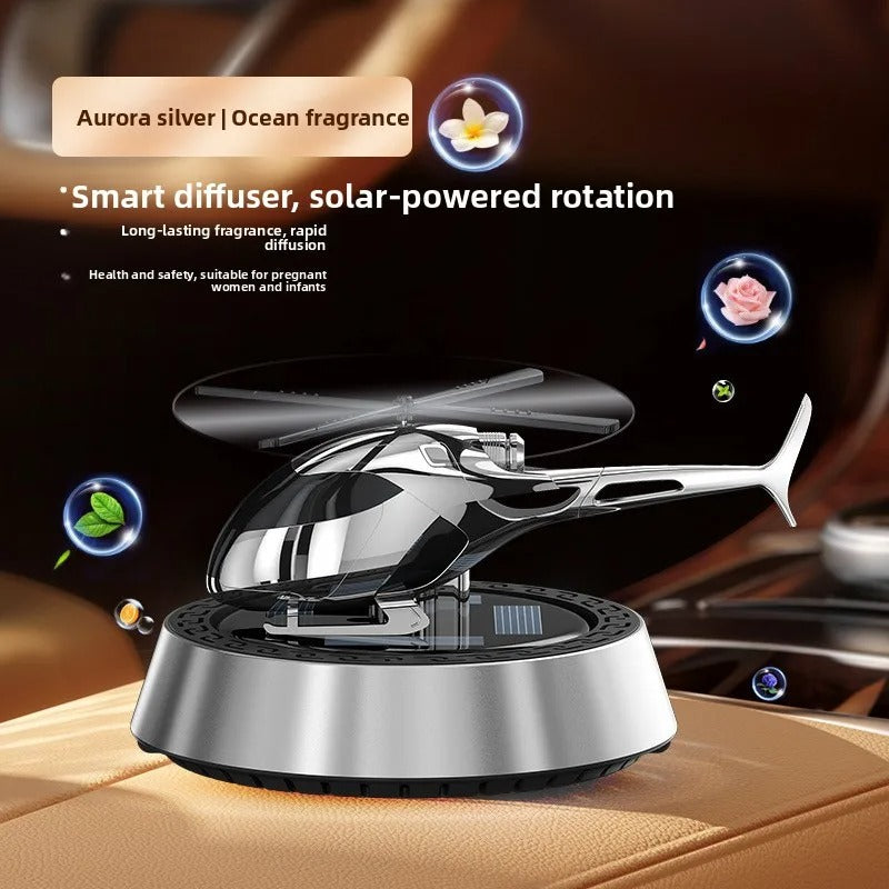 Solar Car Fragrance – Rotating Air Freshener with Sun-Powered Design for Car Interior