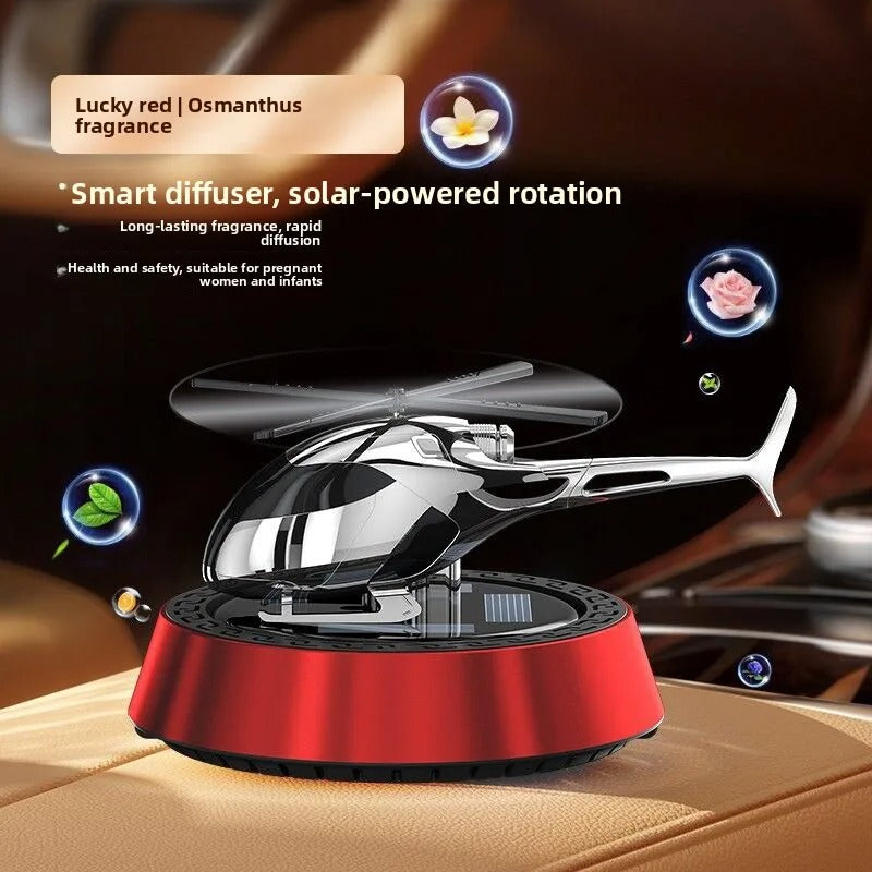 Solar Car Fragrance – Rotating Air Freshener with Sun-Powered Design for Car Interior
